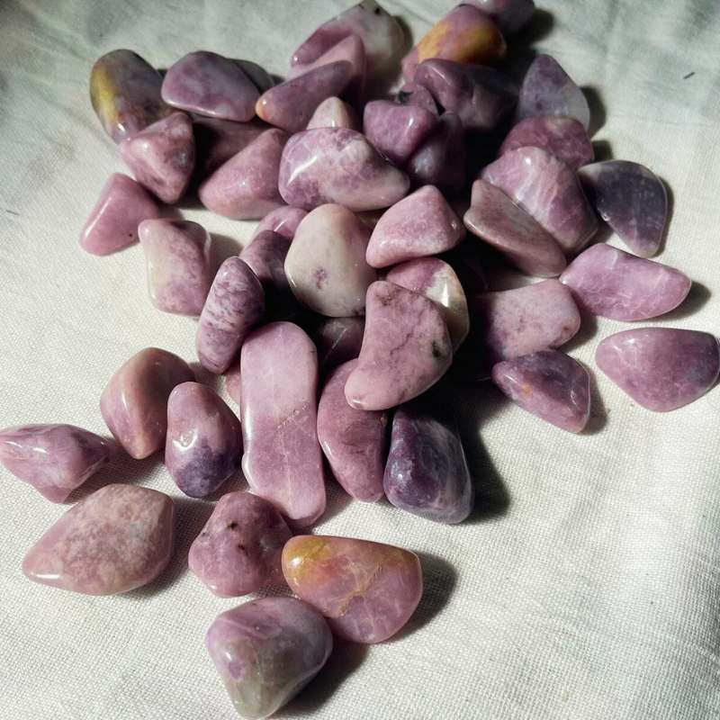 Lepidolit Lommesten - Billede 2