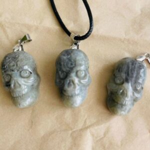Labradorit Skull Halskæde