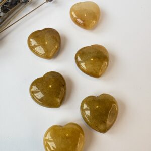 Topaz jade krystalhjerter