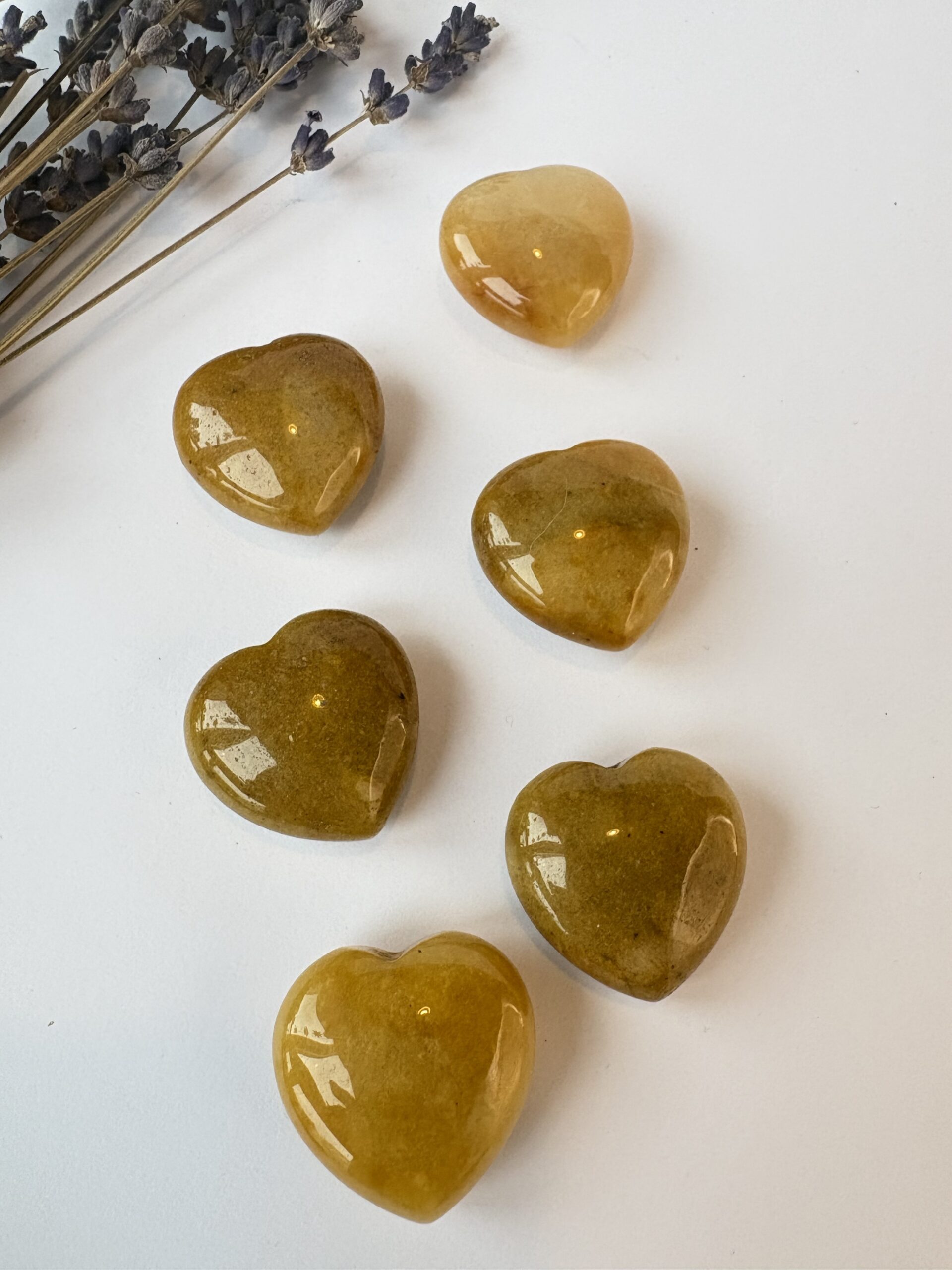 Topaz jade krystalhjerter