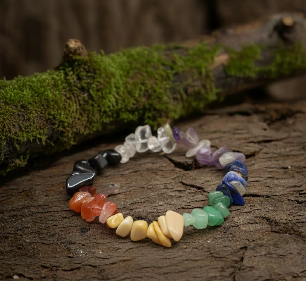 chakra-chips-armbaand-krystaller-on-wood