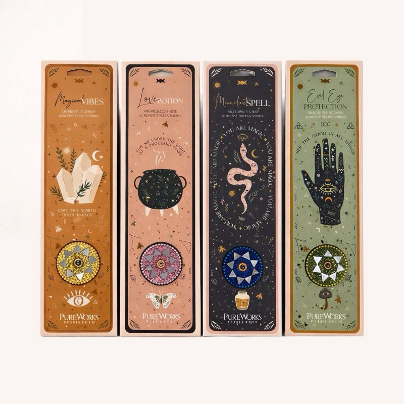 Incense Celestial Magic Moondust Spell + incense holder - Billede 3