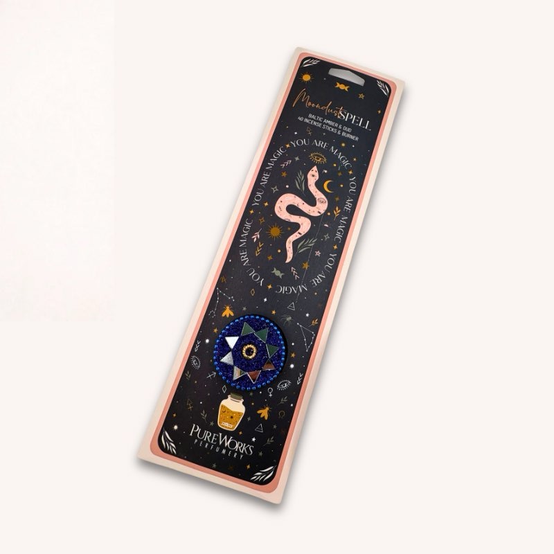 Incense Celestial Magic Moondust Spell + incense holder