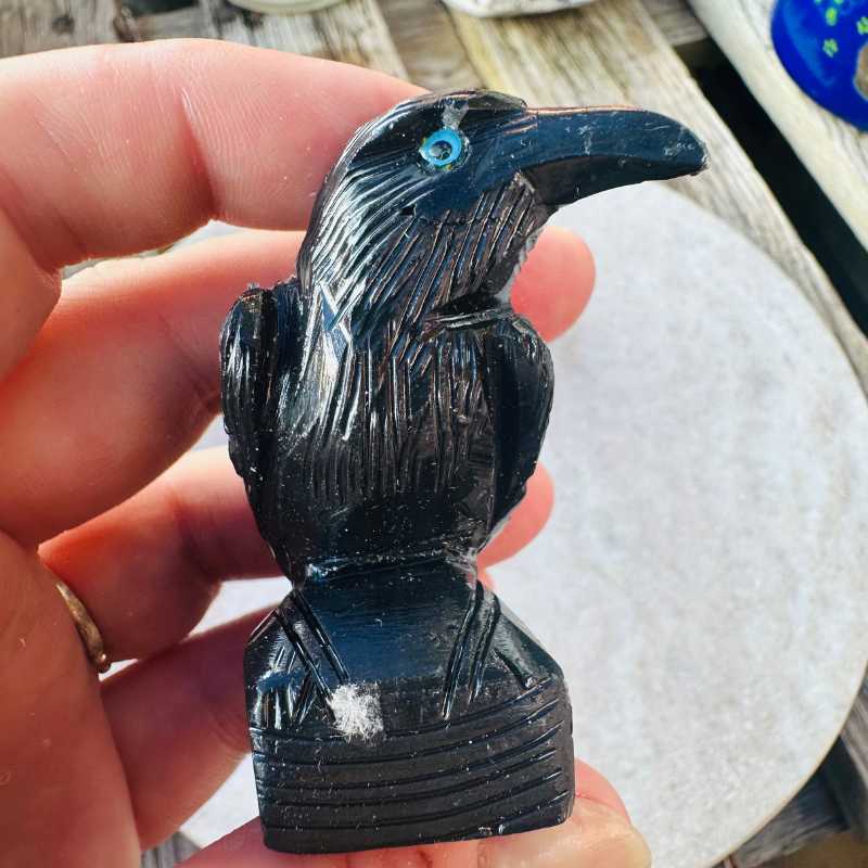 Sort Obsidian Ravn - Billede 3